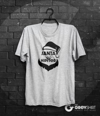 Santa is a Hipster - T-shirt de Noël