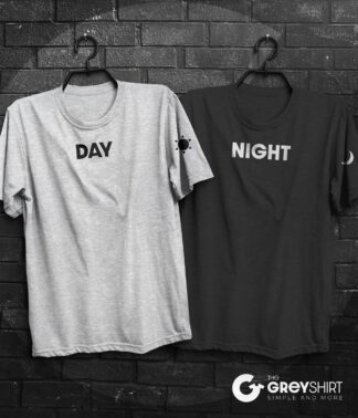t-shirt couple day night - t-shirt couple