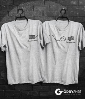T-shirt couple mignon conserve - Nos-Petits-mots-T-shirt-couple