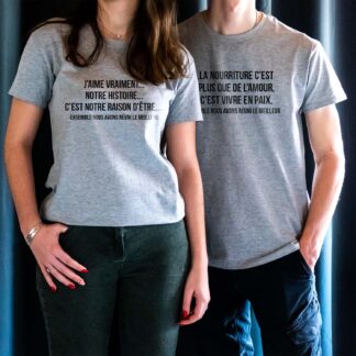 T-shirt couple déclaration