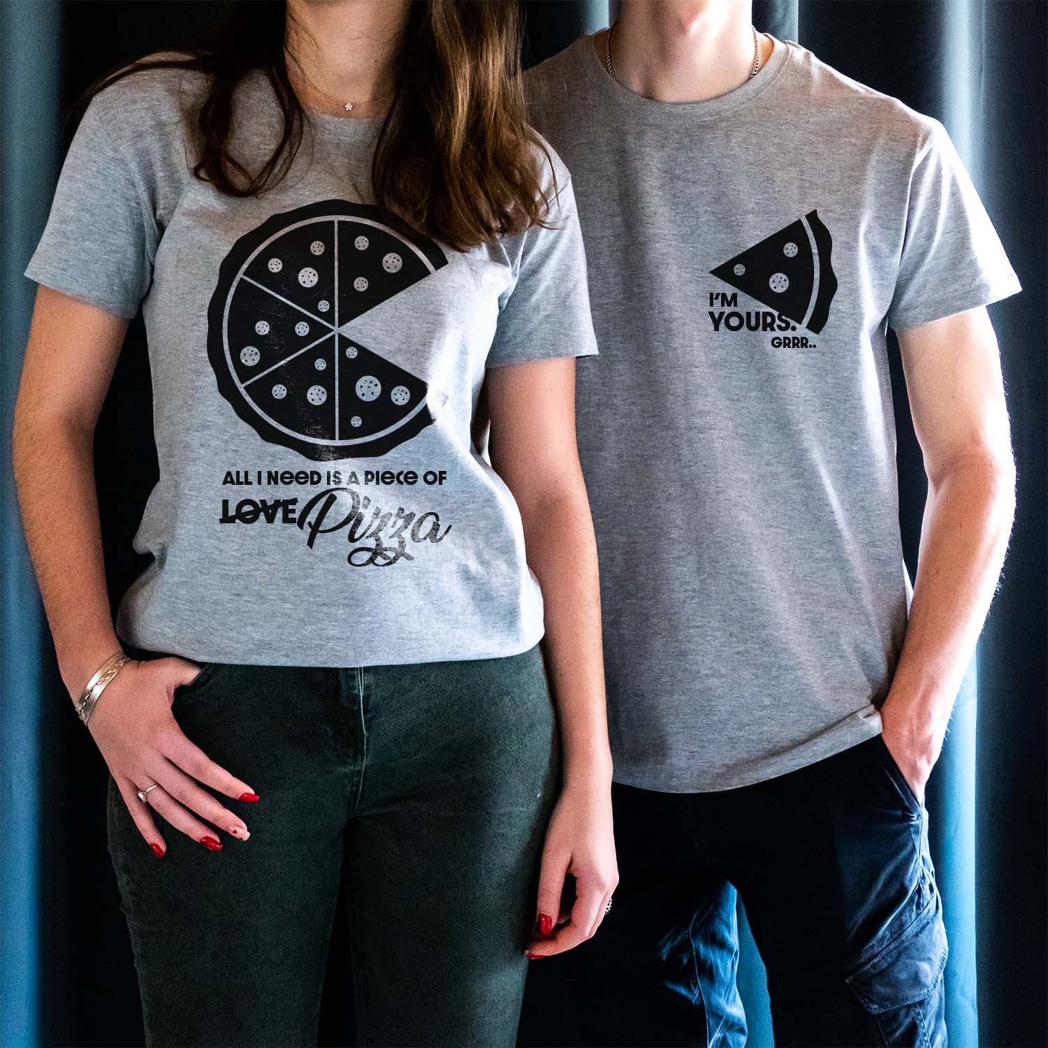 Pizza Love - Duo T-shirts Couple