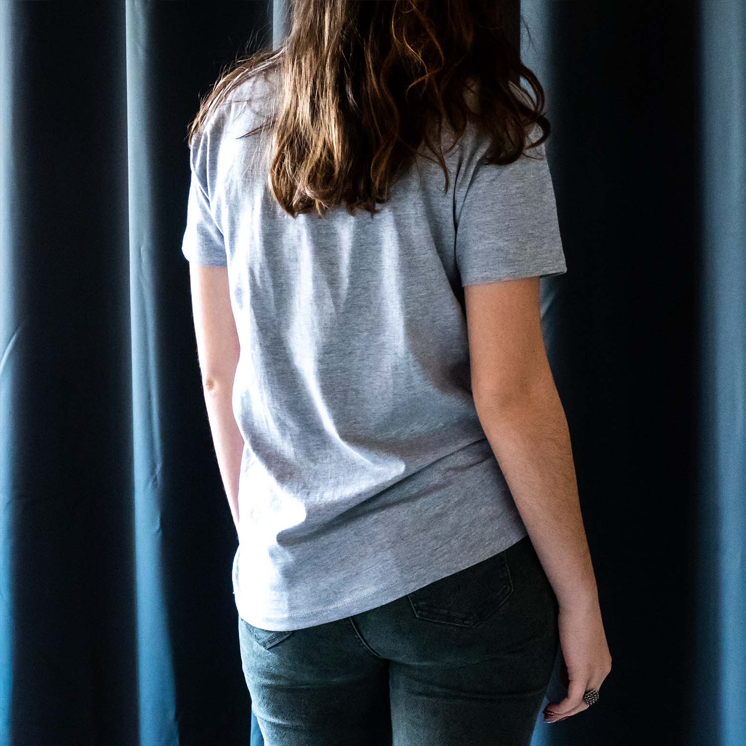 Dos T-shirts Oxford Grey Femme