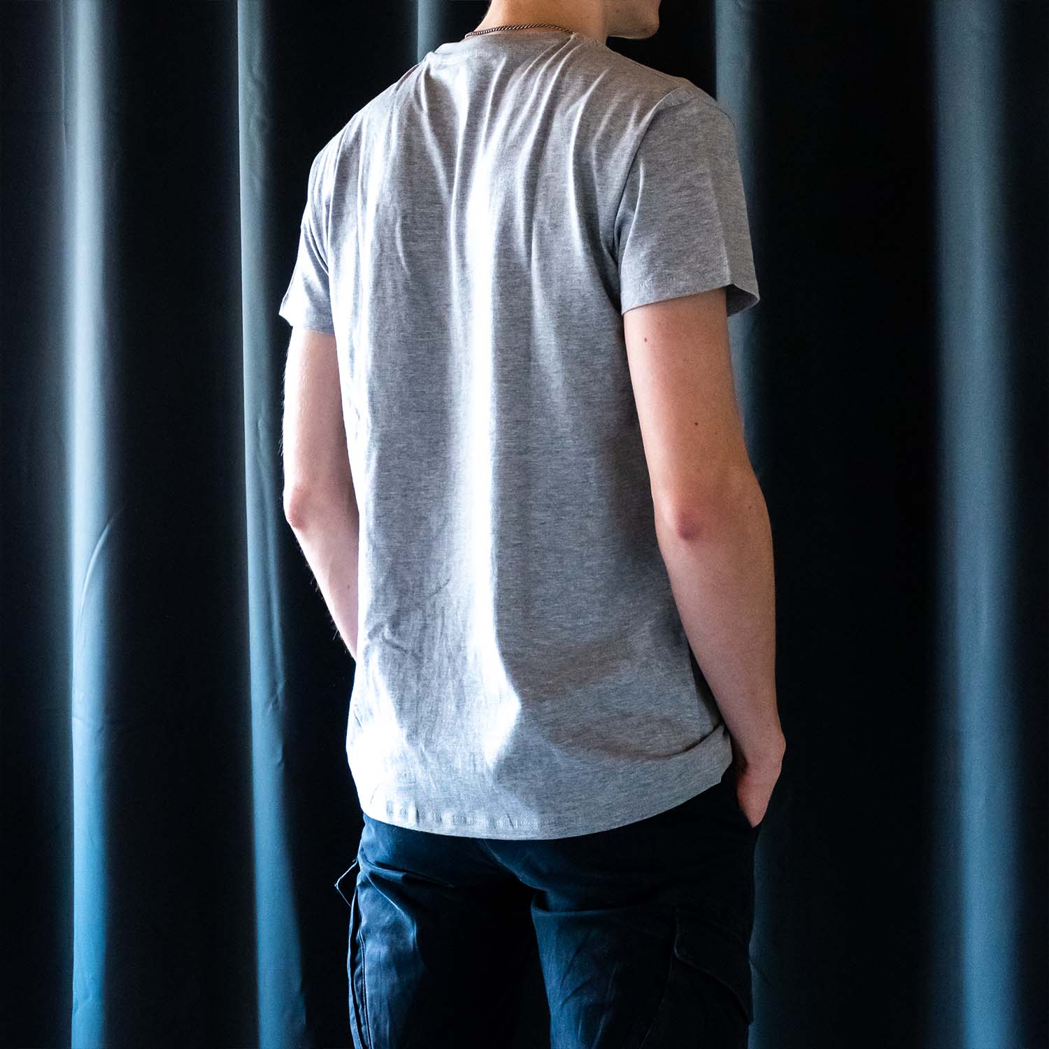 Dos T-shirts Oxford Grey Homme