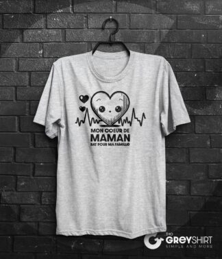 T-shirt Coeur de Maman qui bat - Coeur Pulsations