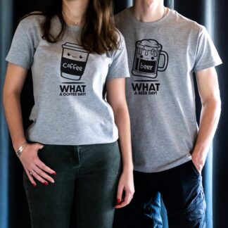 duo t-shirts café bière