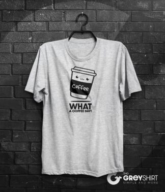 t-shirt café lundi unisexe