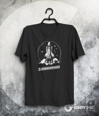 T-Shirt Fusée Noir