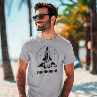 T-shirt fusée qui décolle